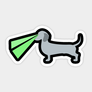 Dachshund Laser Beam Sticker